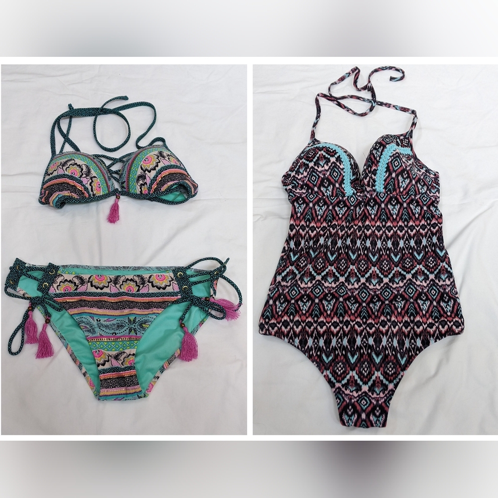 Bundle- Two swimsuits  (multi color pattern)